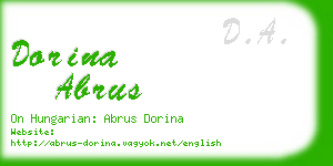 dorina abrus business card